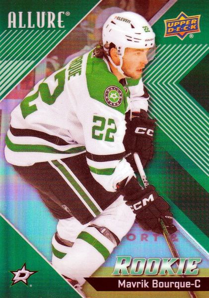 insert RC karta MAVRIK BOURQUE 24-25 Allure Rookie Green Rainbow /99